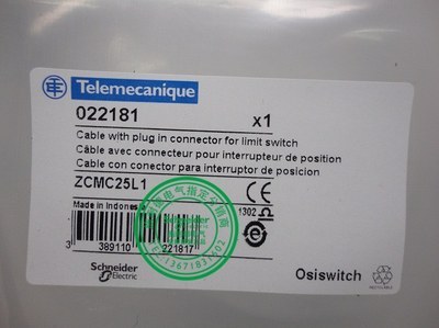 施耐德 ZCMD25 行程開關尾線（ZCMC25L1 1米）價格、廠家與產品圖片詳解